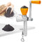 Moongiantgo Getreidemühle Manuelle mit 5,5cm kleinem Kunststofftrichter & 3,5cm Tischklemme, Fräsgrobheit Einstellbar Handschleifer aus Gusseisen für Nuss, Kaffee, Getreide, Samen, Mais, Gewürze