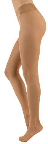 CALZITALY Medias Sin Costuras, Pantimedias Invisibles, Pantys Transparentes | 15 DEN | Natural, Negro, Azúl, Verde, Rosa, Rojo, Lunares | S, M, L, XL, XL | Made in Italy (L-XL, Sun)