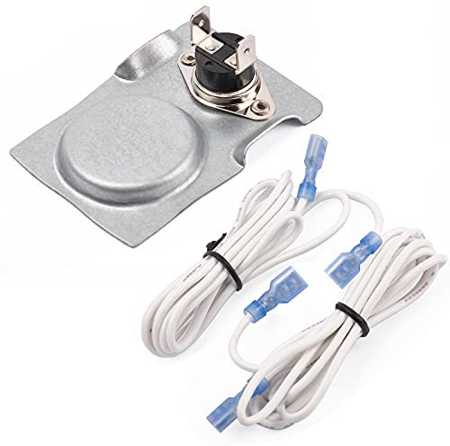 Criditpid Magnetischer Thermostatschalter mit hochtemperaturbeständigem Draht für Kamin-Gebläse-Lüfter-Kit/Kaminofen-Ventilator, magnetischer Temperaturschalter EIN bei 120 °C, Ausschalten bei ca. 90