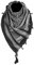 THE ART BOX 100% Baumwolle Militär Herren Scarf Tactical Desert Arab Scarf für Männer Gesichtsmaske Hals Bandana Shemagh Schal Wrap Schals Afghanischer Schal, 110cm x 110cm, Schwarz
