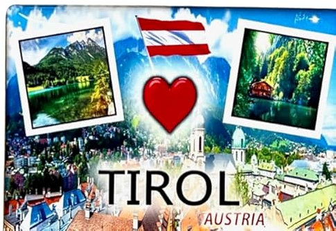 Tirol Souvenir Österreich Souvenir Tirol Kühlschrankmagnet Geschenkartikel aus Tirol Tirol Magnet