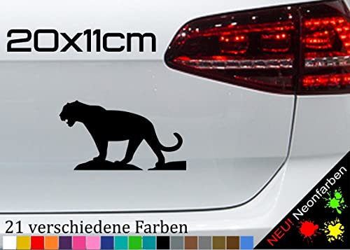 Puma Aufkleber Berglöwe Sticker Raubkatze Gebirge Tiger Nordamerika 20x11cm in 21 Farben