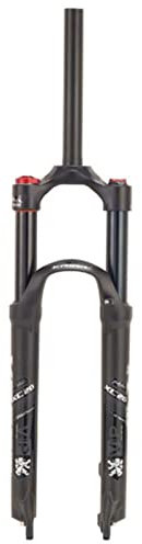 Amdieu 26/27.5/29in MTB Forcella Ammortizzata,Viaggio 120mm 1-1/8 Forcella for Mountain Bike In Lega Di Magnesio 9mm Quick Release Forcella Pneumatica Forcella Anteriore ( Color : Black , Size : 27.5
