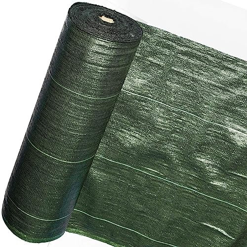 HaGa Bändchengewebe in grün | 0,8m x 10m - 100g/m² | chemiefreier Unkrautvernichter | UV-beständig und robust für Wege & Terrasse - weniger Unkraut entfernen