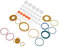 84pcs 2mm Kunststoff Riemenscheibe Zahnräder Set Riemenscheibe Gummiband Kombination Fit für DIY Modell Spielzeug