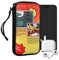 kwmobile Handytasche für Smartphones XL - 6,7/6,8 - Neopren Handy Tasche Hülle Cover Case Schutzhülle - Comic Story Rot Blau Gelb - 17,2 x 8,4 cm Innenmaße