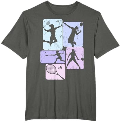 Badminton Federball Damen Mädchen Kinder T-Shirt