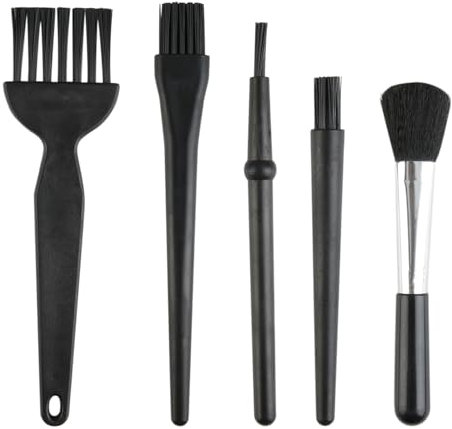 Anti Static Brush, 5pcs Keyboard Cleaning Kit Small ESD Brushes Dust Cleaning Laptop Cleaner Brush Portable Plastic Computer Gadgets for PC Tablet Motherboard Camera Mobiles Desk Office Equipment
