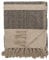 Bloomingville Hochwertige Tagesdecke 160 x 130 cm – Vielseitige Kuscheldecke aus recycelter Baumwolle, ideal als Sofadecke oder für Bett und Garten, kuschelig weich und pflegeleicht (Dunkelgrau)