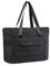bagsmart Einkaufstasche Damen, Wasserdichte Sporttasche HandgepäCk Tasche üBernachtungstasche FüR Wochenende, Reisen, Yoga, Fitness, Schwarz