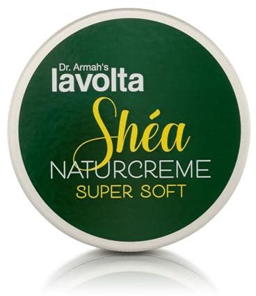 Dr. Armah - Lavolta Shéa - Naturcreme Super Soft - Hautcreme aus 100% Sheabutter mit Vitamin E für intensive Feuchtigkeit - Creme für trockene & sensible Haut - Ideal für Gesicht & Körper - 150 ml
