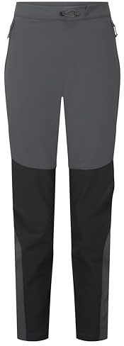 Rab Women’s Torque Pants - Lightweight Breathable Trousers for Trekking, Climbing, & Mountaineering - Anthracite - Small/30 Inseam