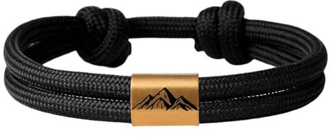 Nicovang Bracelets personnalisés pour hommes et femmes, bracelets à breloques en corde, bracelets assortis faits à la main pour couples d'amitié, bracelet initial, cadeaux de bijoux ré (1 bead)