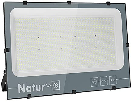 Zelvia 600W LED Strahler für den Außenbereich 60000LM Superhell Fluter 6000K Kaltweiße Außenstrahler Flutlicht-Strahler IP66 Wasserdicht für Fußballplatz Spielplatz Industriegebiet Turnhalle