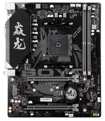 JGHFReW Placa Base para Juegos B550M para CPU con zócalo AM4 Compatible con Ryzen 3000 4000 5000 Dual Channel DDR4 USB3.1 M.2 NVMe SATA3