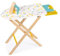 Set de Repassage en Bois - Planche Table a Repasser Pliable + Fer + 3 cintres - Jouet d'imitation 3/8 Ans - Set Menage Enfant - avec 1 Carte