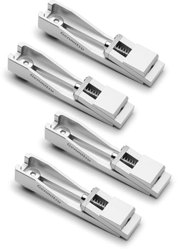 Genmitsu Upgrade CNC Router Vise Clamp for Large Woodworking & Metalworking Project, Low Profile Aluminum Toe Clamp, Size 106x22x15mm, 4PCs