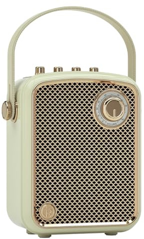 Retro Decorative Bluetooth Speaker Portable Wireless Big Powerful Deep Bass Loud Sound Vintage Decor Cute Fashion Speakers with Subwoofer DSP Support TWS for Home Desk shelf nightstand Party Outdoor