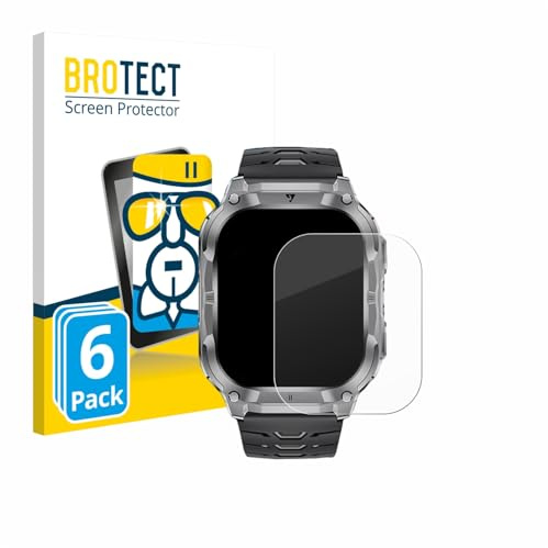 BROTECT Schutzglas für LIGE EF22 2 | 6 Stück Transparenter Displayschutz Made in Germany Schutzfolie Panzer Folie Glas 9H Anti-Fingerprint Einfache Montage Clear
