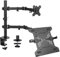 vivo Full Motion monitor + schermo laptop supporto tavolo supporto braccio snodato doppio Center joint VESA | Fits 33 cm a 81,3 cm (stand-v102 C)
