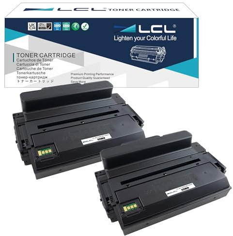 LCL SU897A MLT-D203L MLT-D203L/ELS D203L 203L D203X MLT-D203X High Yield (2Stücke Schwarz) 5000Seiten Tonerkartusche Kompatibel für Samsung ProXpress SL-M3320ND SL-M3370 SL-M3370FD SL-M3370FW SL-M3820