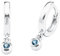 s.Oliver Ohrringe für Mädchen, Zirkonia / 925 Sterling Silber, Rhodiniert