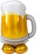 amscan 4237411 - Airloonz: Big Beer Mug Foil Balloon