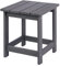 LZRS Adirondack - Mesa auxiliar cuadrada para exteriores, mesa de patio compuesta para piscina, mesas auxiliares de polietileno de alta densidad para patio trasero, piscina, compañero interior, fácil