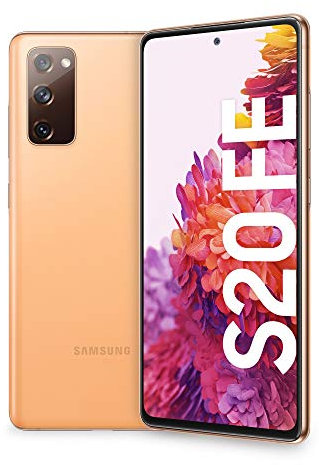 Samsung Smartphone Galaxy S20 FE, Pantalla de 6,5 Pulgadas Super AMOLED, 3 cámaras traseras, 128 GB ampliables, RAM 6 GB Naranja (Cloud Orange) (reacondicionado)