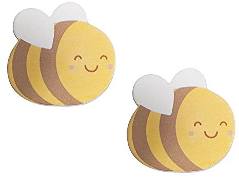 itsisa Möbelknopf Biene (2er Set) - Schubladenknopf Babyzimmer Kinderzimmer, Möbelknauf, Möbelgriff, Süße Träume