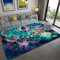 Bunte Sterne Himmel Mandala Großer Teppich Wohnzimmer Bodenmatte Geometrische Blumen Vintage Europa Stil Mädchen Schlafzimmer Teppich Badezimmer Matte Fußmatte Gebetsmatte (Marine,120x180 cm)