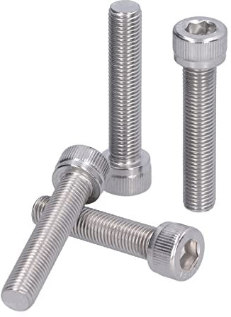 Bullone esagonale, vite a brugola di fissaggio 1,25 mm passo fine 4 pezzi per l'industria automobilistica per lavori fai te per l'edilizia(M10*50)