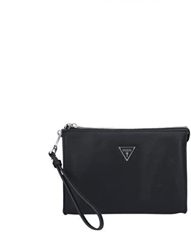 Guess pochette in eco-pelle con zip