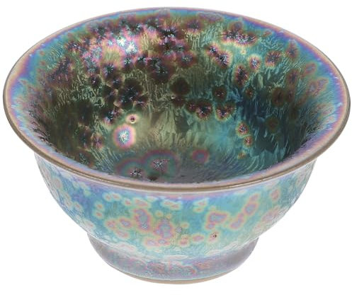 Homoyoyo Traditional Japanese Kungfu Tea Cup,Asian Tea Cups Glazed Ceramic Mugs for Wine Tea Coffee Juice Milk（Reverse Cup）