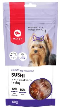 Maced Sushi Chicken Fish 60g für kleine und mittlere Hund Ras