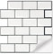Froadp 30x30cm PVC Fliesenaufkleber Selbstklebende Klebefliesen Set Klebefolie Fliesen Spritzschutz Fliesenoptik Wandschutzfolie Kacheldekor Fliesenfolie für Küche Bad (Schwarz Rand, 10 Stück)