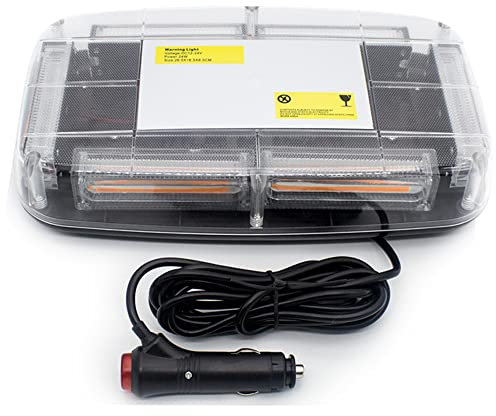 PNNNU 6 LED COB Car Strobe Warning Light Veicolo Tetto Lampeggiante Polizia Strobe Emergency Signal Lamp 12V 24V,Rosso