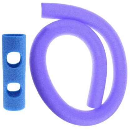 Tubo in Schiuma per Tubi Galleggianti per Piscina con Connettore, Viola 2 Fori