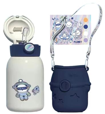 Isolierte Wasserflasche, 500 ml Vakuumbecher, bequemer 360-Grad-Becher, auslaufsichere Flasche, Sportwasserflasche mit Deckel, Campingwasserflaschen für Reisen