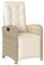 vidaXL Chaise Inclinable de Jardin et Repose-Pied, Sièges avec Coussin, Fauteuils avec Dossier Terrasse, Moderne, Beige Résine Tressée