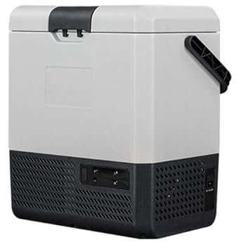 HHCTEBEC Refrigerador para AutomóVil, Refrigerador PortáTil Compresor Y Congelador Refrigeradores EléCtricos con 12 V/24 V DC Y 220 V AC para AutomóVil, RV, CamióN, Furgoneta,15L