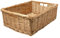 Arthur Cameron - Rectangular Shallow Wicker Storage Tray - Hand-woven by skilled artisans in Northern China, an organiser basket is the perfect home storage solution (Natural, Medium)