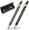 kodinsiivous 2 Stück Personalisierbarer Kugelschreiber,Metall Stift mit Stylus, Druckkugelschreiber mit Namen und Ikone Gravur Geschenk für Abschlussfeier, Jubiläum, Büro, Glattes Schreiben,Grau
