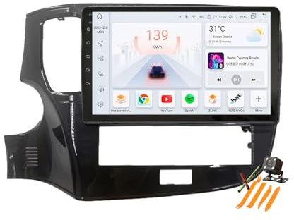Autoradio Android 13.0 Navi 2 DIN Stereo für M-itsubishi Outlander 2018-2022 Sat GPS Navigation 10.1 Zoll DVD Multimedia Player FM BT Receiver mit Carplay 4G 5G WiFi DSP SWC,Y600s