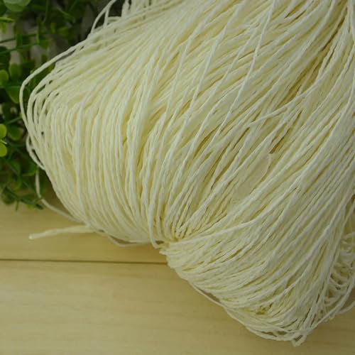 Bast, Strohgarn für Handstricken, Häkeln, Sommerhut, Handtasche, Kissen, Körbe, Strickmaterial, Basteln, für Geschenkbox, Dekoration, 500 m