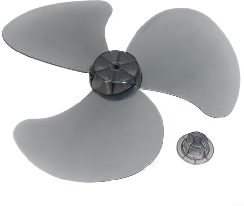 Eawfgtuw Piezas de repuesto de aspas de ventilador de plástico, accesorios de ventilador eléctrico de 3 hojas para ventilador de pedestal de 16 pulgadas o ventilador de escritorio, bajo ruido, soporta