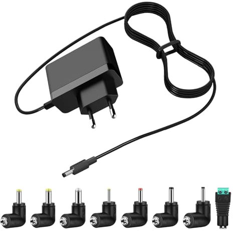 Alimentatore Caricatore 12V 2A Compatibile con Chuwi Herobook AeroBook GemiBook LarkBook CoreBook Computer Portatile Per TECL AST F Series Laptop Caricabatterie di Ricambio con 8 Connettori