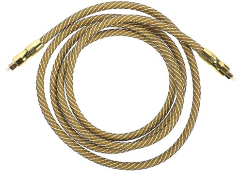 OSALADI 2m Cable Óptico Macho Macho Audio Óptico Para Cine Casa Óptica Digital