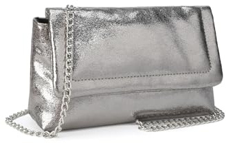VNFIOEI kleine Clutch mit Kette, modische Umhängetasche elegante Abendtasche Mini Handtasche