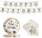 AINIUNIU 41 pcs HP Birthday Party Tableware Set, Wizard Party Disposable Dinnerware Magician Party Paper Plates Napkins and Banner, for Kids Harry Theme Birthday Party, 20 Guest